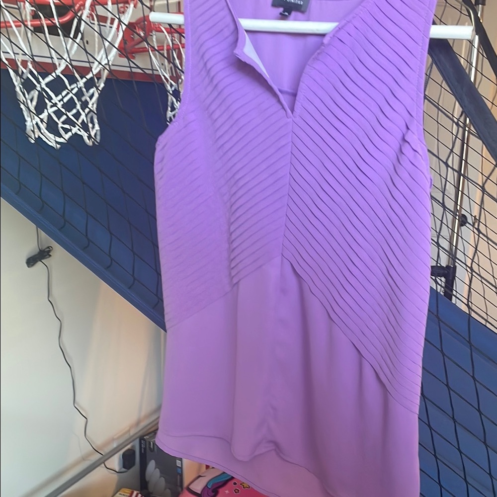 XS Purple Sleeveless shirt